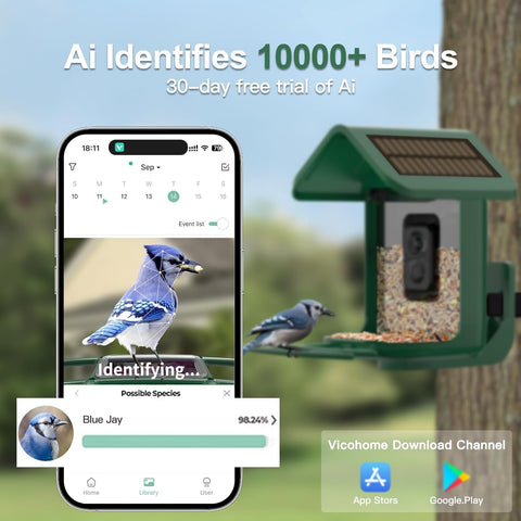 Onlyfly app sharing view lets family enjoy live birdwatching together.