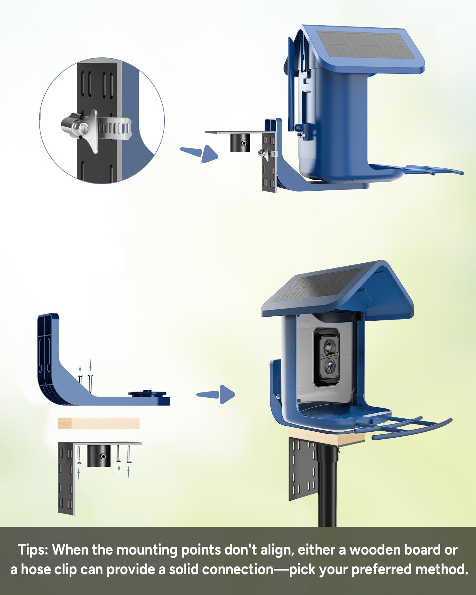 Onlyfly universal compatibility with most feeders using included wooden adapter.