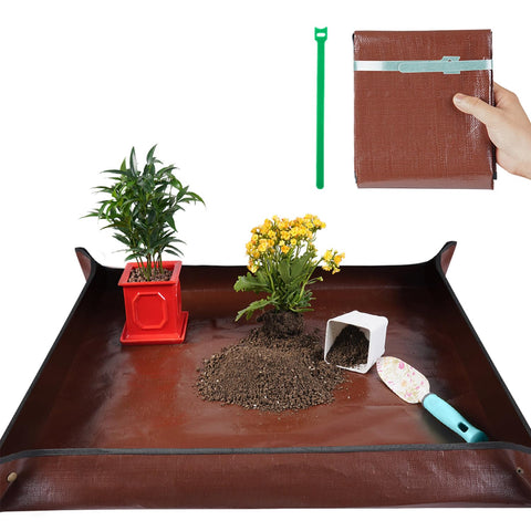 Onlysuki potting mat laid flat for a tidy workspace during potting tasks