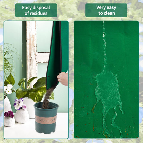 Onlysuki dirt-control desk mat protects surfaces during plant care.
