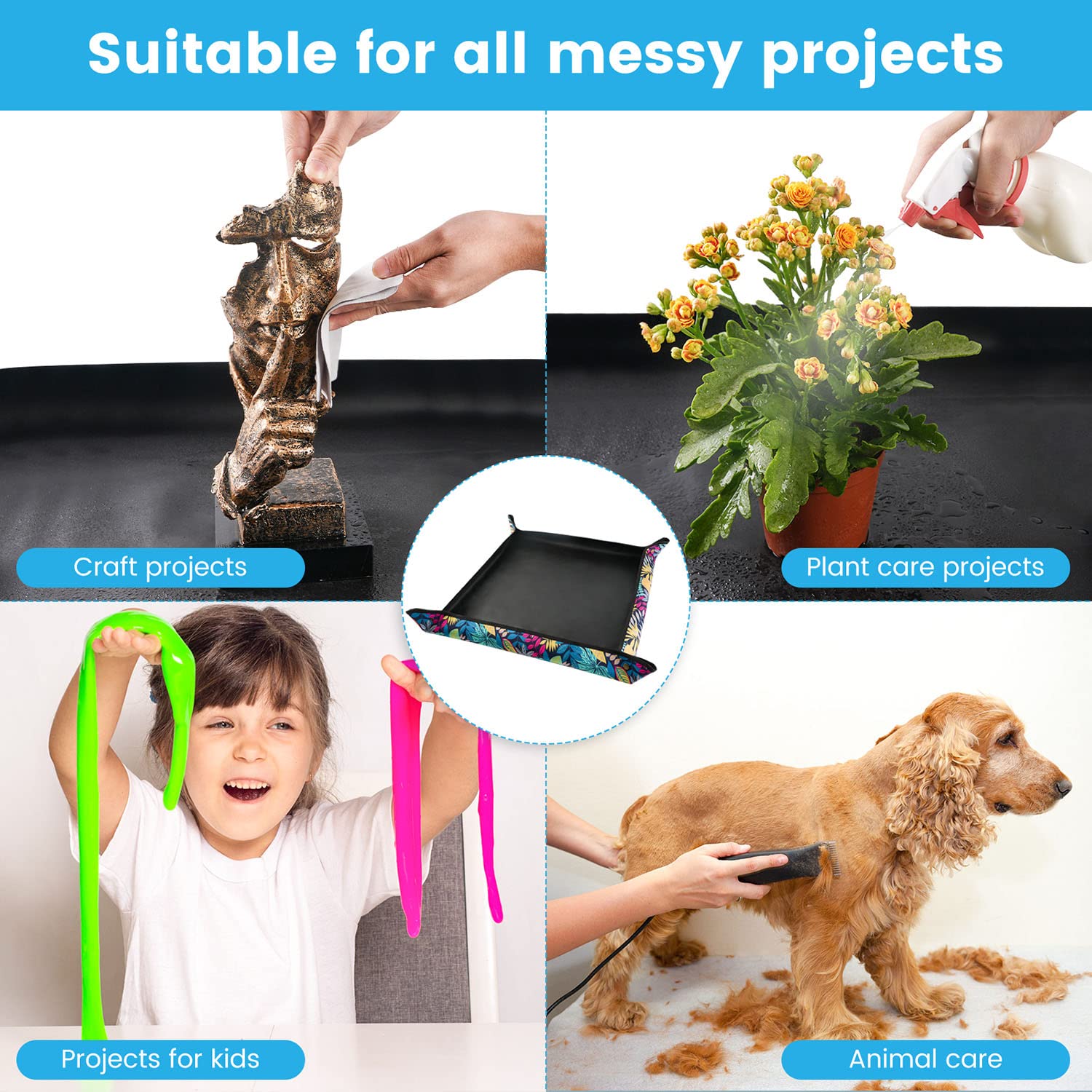 Onlysuki potting mat folded for compact storage.