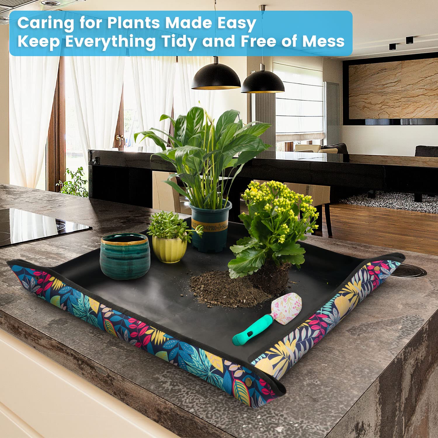 Onlysuki mat in use during seed sowing and potting.