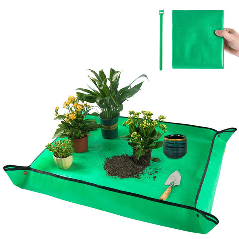 Onlysuki repotting mat folded for easy storage and quick setup.