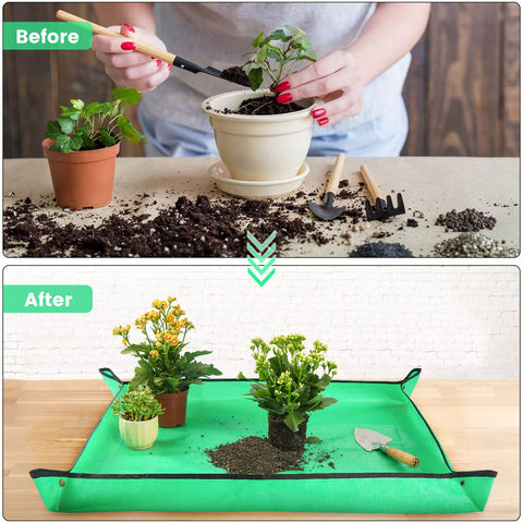 Onlysuki repotting mat strap closeup highlighting secure storage.