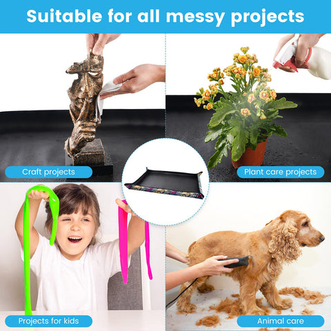 Onlysuki repotting mat foldable with Velcro for easy storage.
