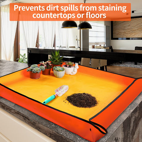 Onlysuki repotting mat demonstrates multipurpose use for sowing, pruning, and more.