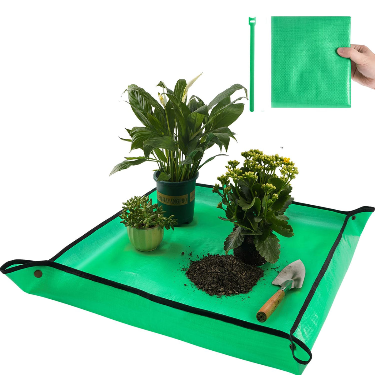 Onlysuki repotting mat square 26-8-inch protects surfaces during transplanting