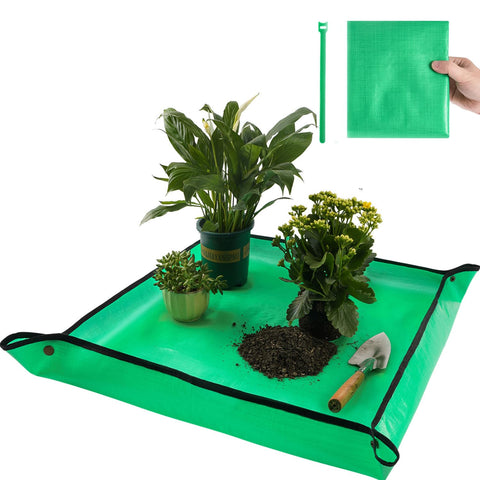 Onlysuki repotting mat square 26-8-inch protects surfaces during transplanting