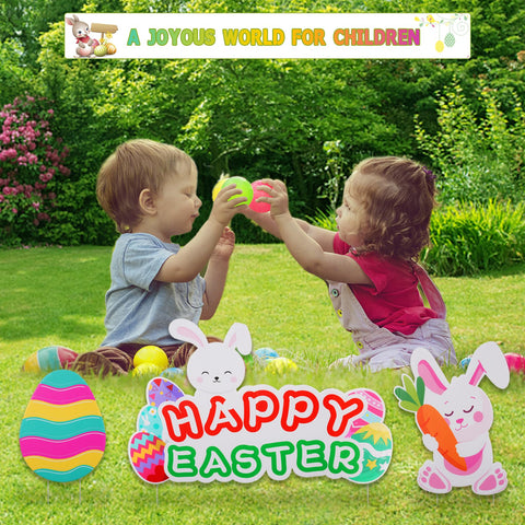 Onory waterproof yard signs withstand outdoor conditions for lasting Easter display