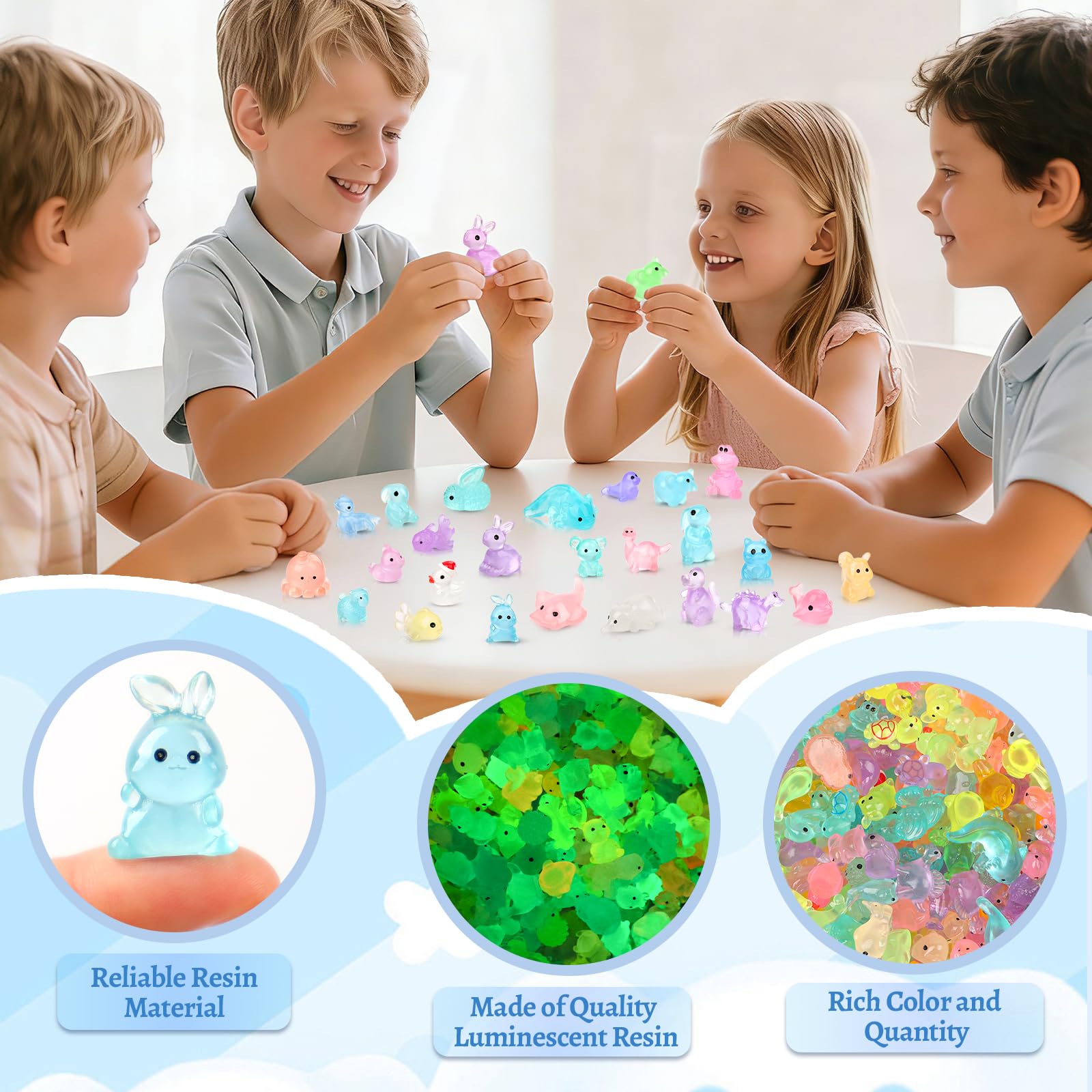 Onsioesd aquarium mini-animals decorate tanks with bright color.