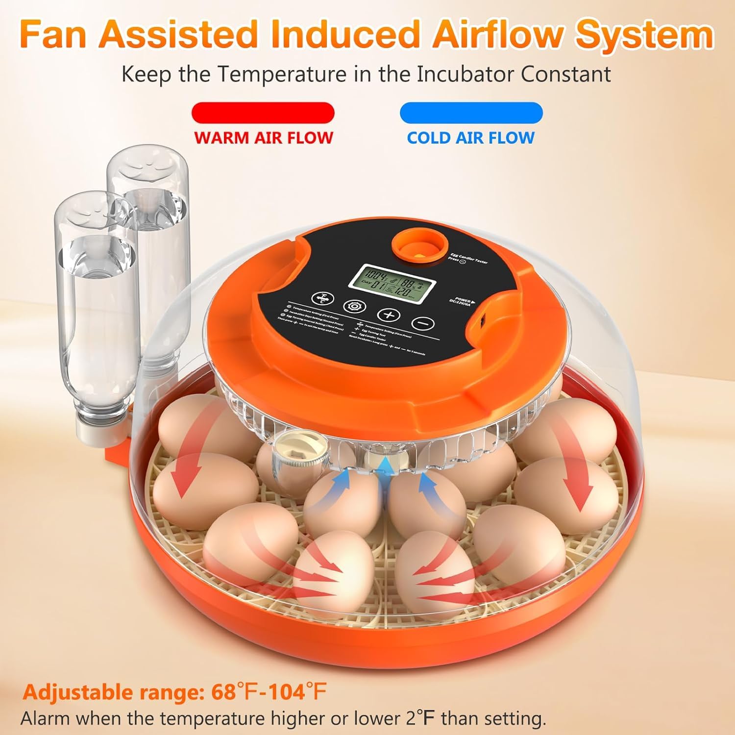 Onsju LED candling light and 360-degree dome for daily monitoring