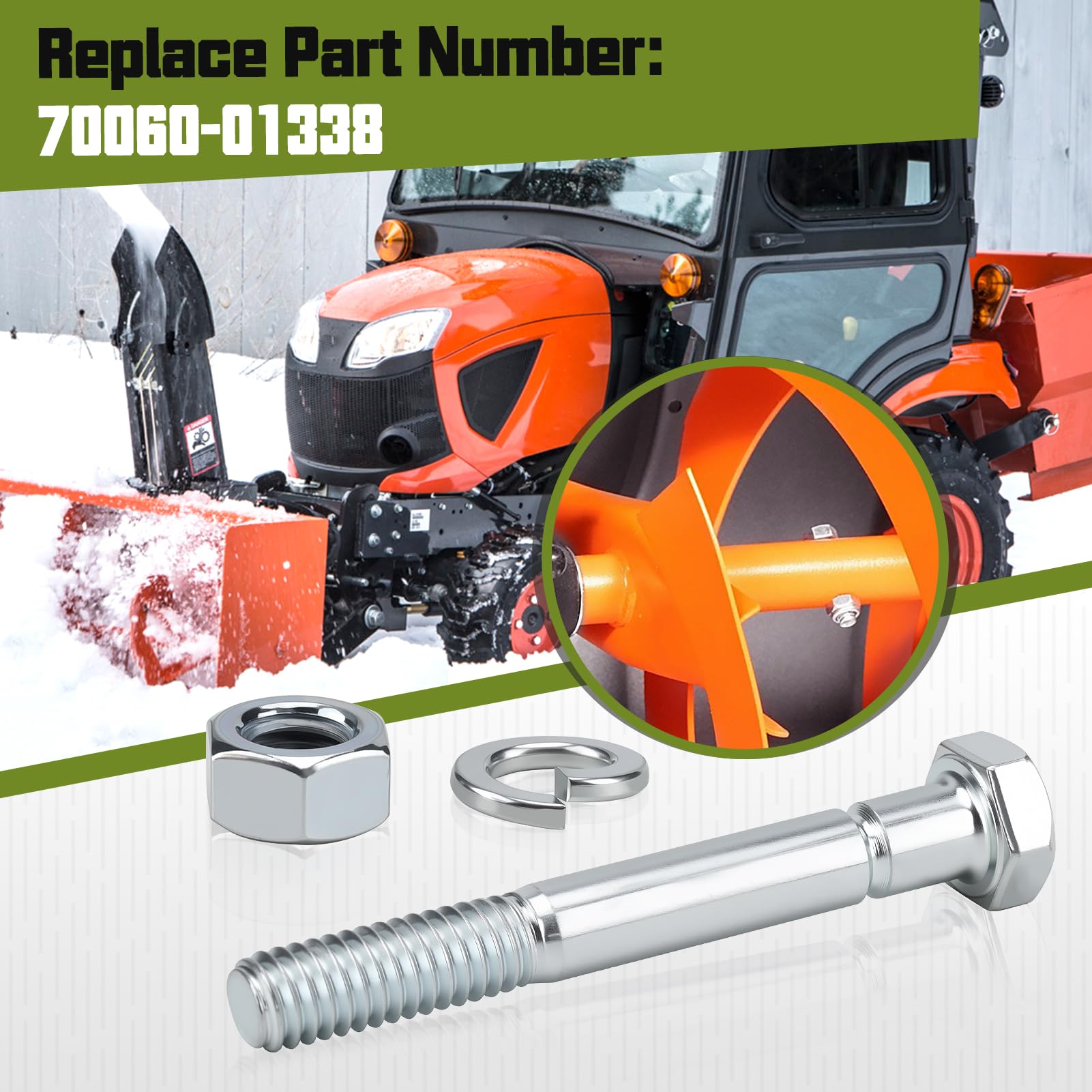Onsnail BX2750 fitment bolts shown for reliable mounting on Kubota machinery