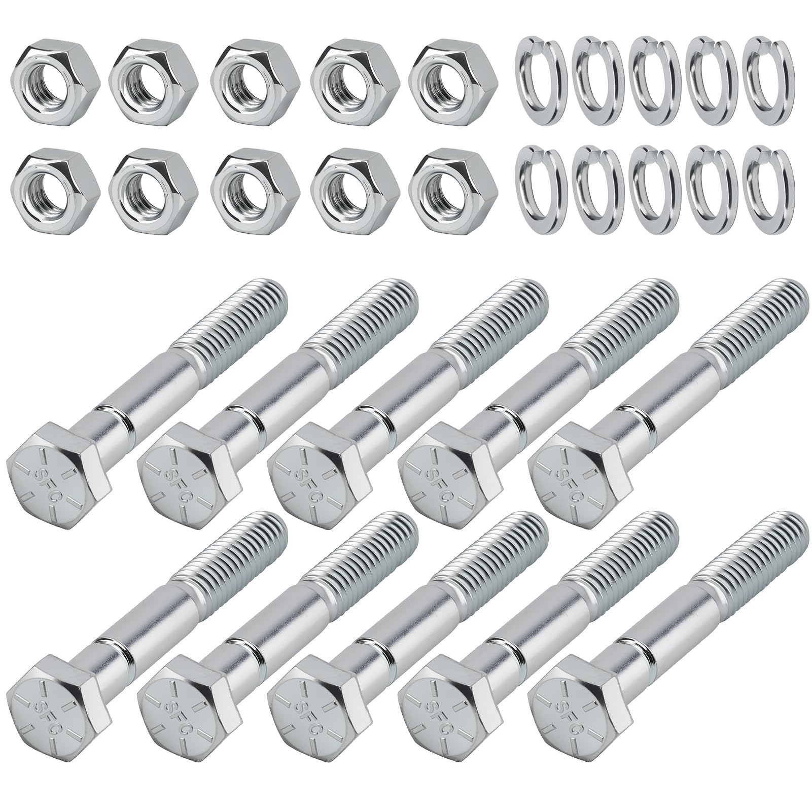 Onsnail shear bolts with assembly kit for Kubota snowblowers