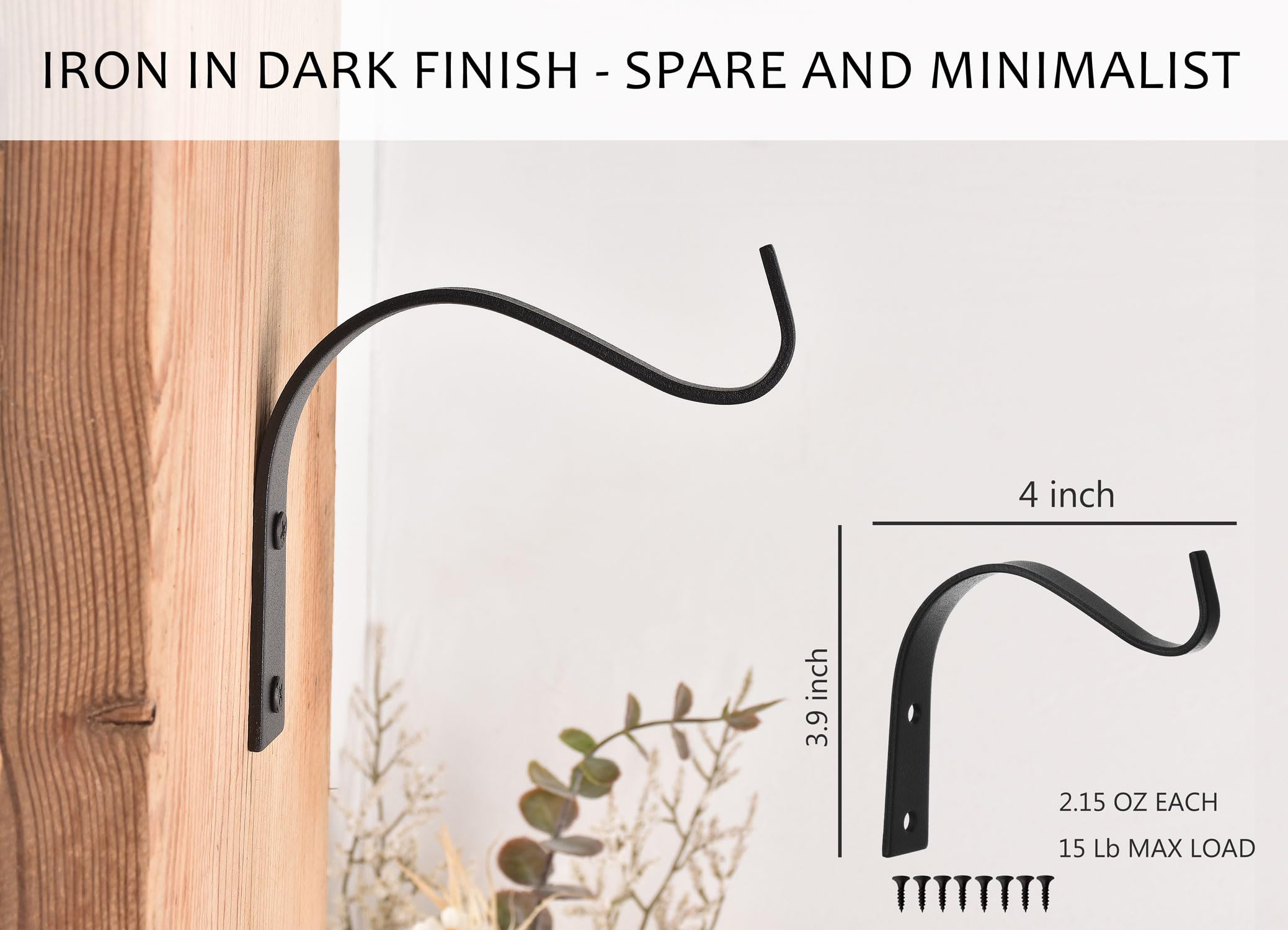onsogi wall hook for bird feeders, secure mounting along garden walls