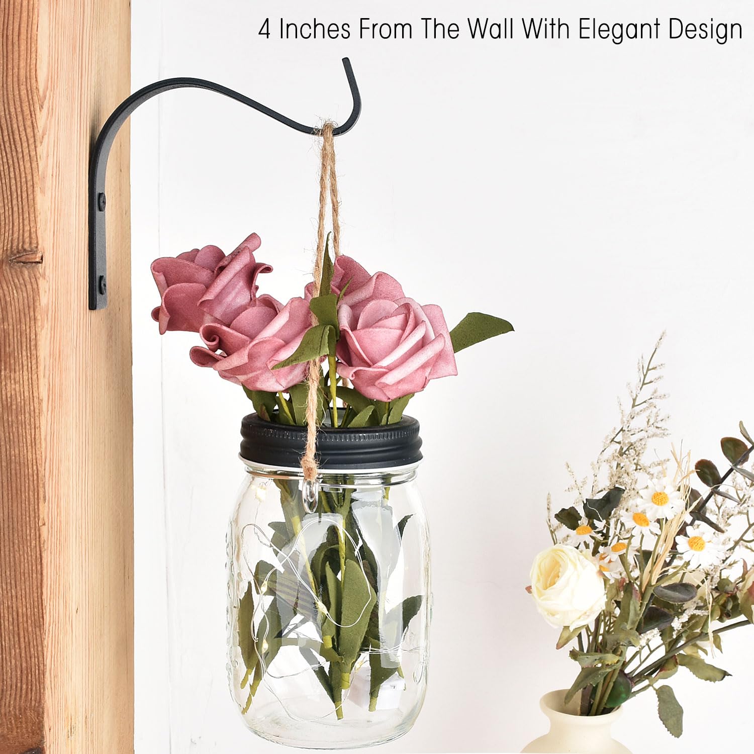 onsogi rail bracket wall hook for DIY shelves, versatile storage solution
