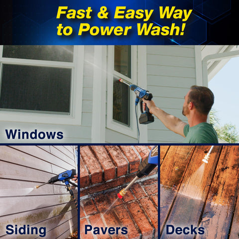 Ontel HydroX5 Pro cleaning driveways, patios, and decks