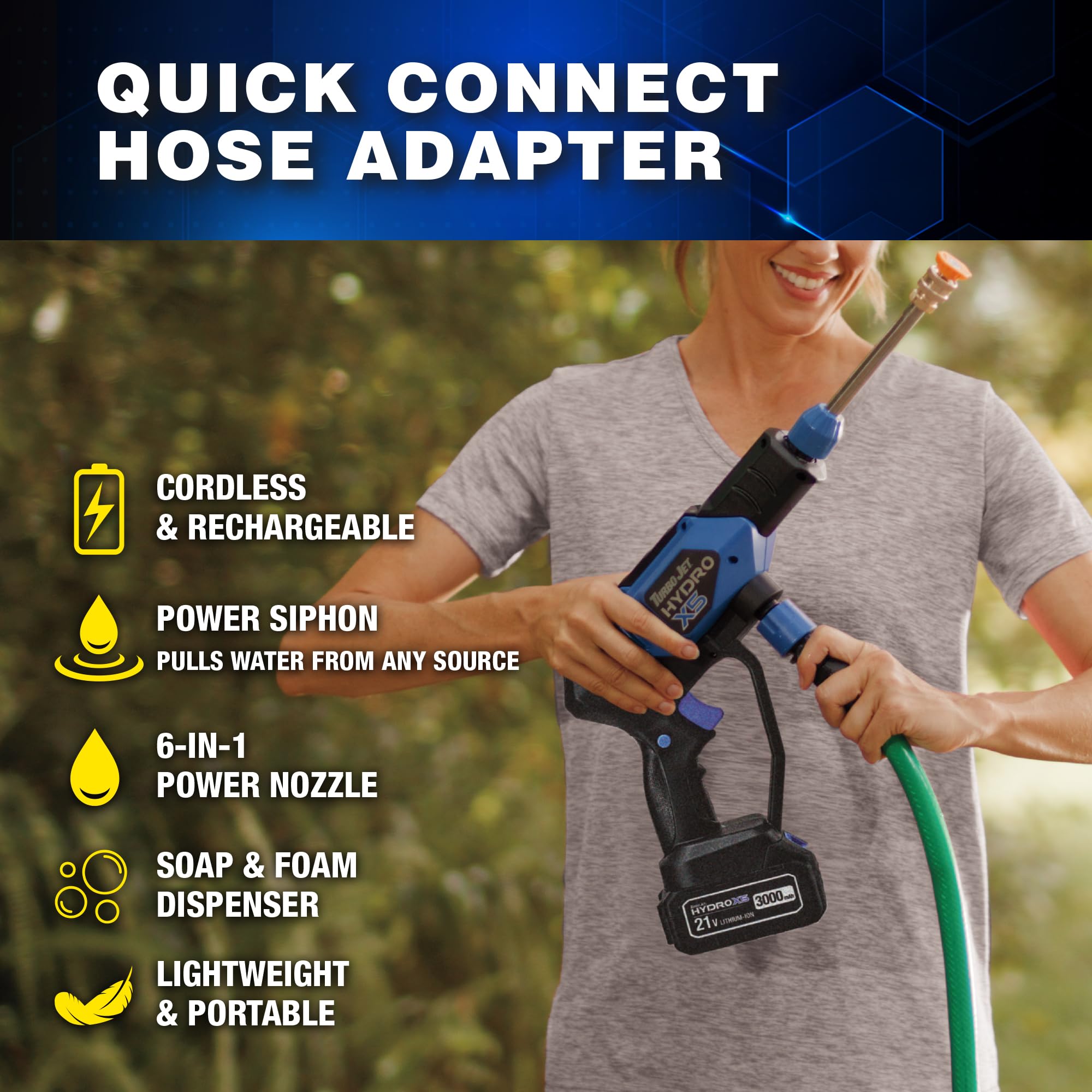 Ontel HydroX5 Pro rinsing muddy pets and gear