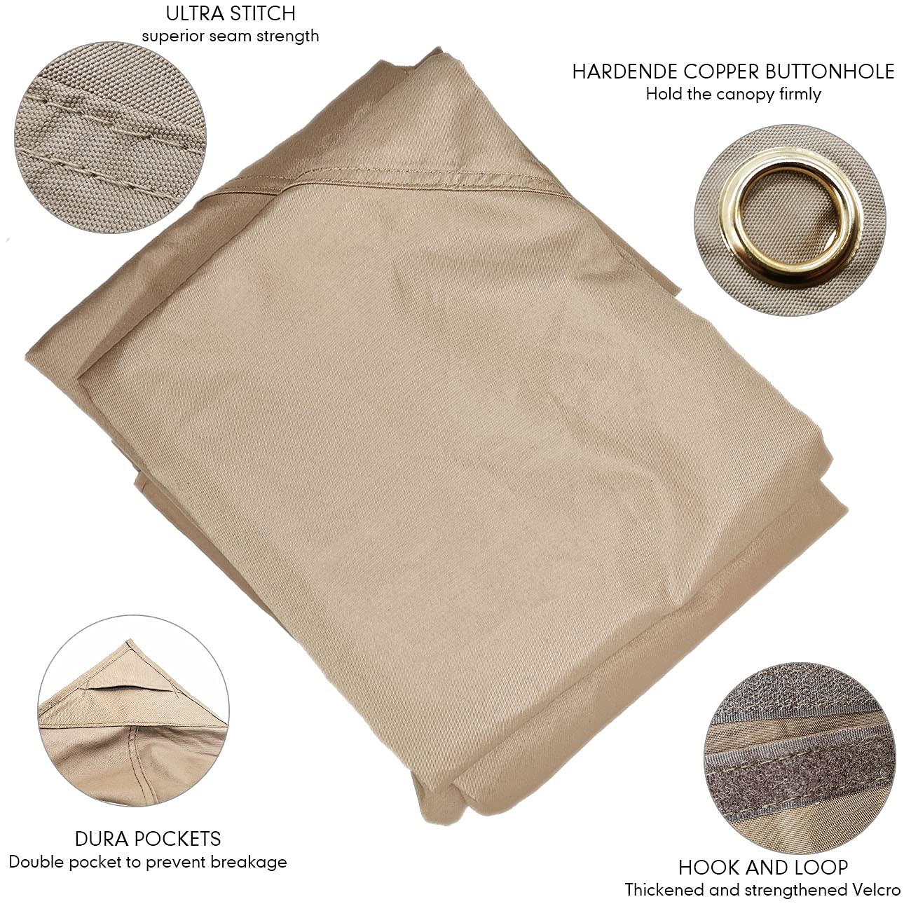 Ontheway Winds beige water-repellent finish sheds light rain and dew.