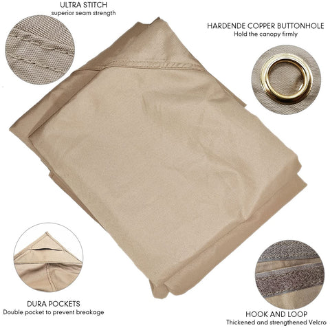 Ontheway Winds beige water-repellent finish sheds light rain and dew.