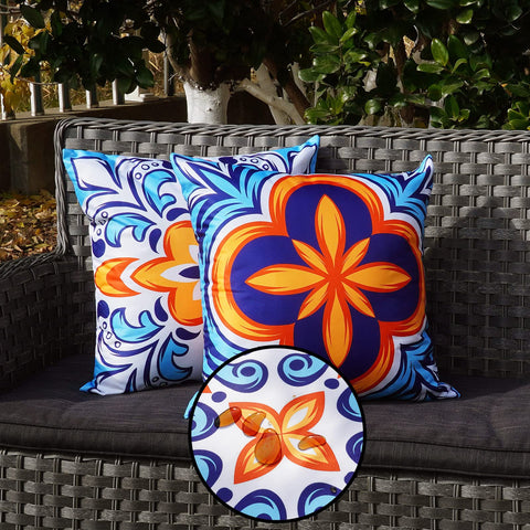 ONWAY waterproof polyester keeps cushions clean in rain or sun.