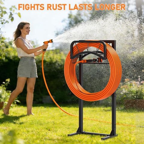ONWAYHOME hose stand resists rust and weather for outdoor use.