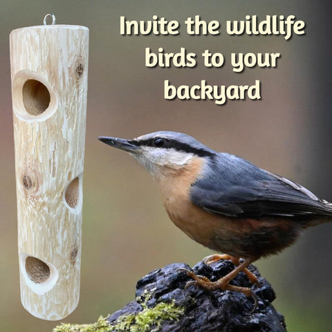 ONWRD natural cedar wood texture supports clinging and perching.