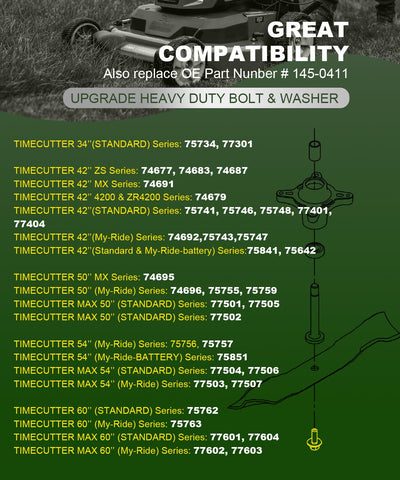 ONYUOKU compatibility list showing Toro, Exmark, TimeMaster models