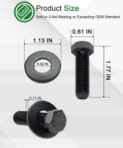 ONYUOKU spring-loaded washers prevent blade loosening during rotation
