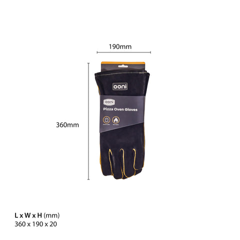 Ooni Grill Gloves inner aluminium insulation keeps hands cool while handling hot gear.