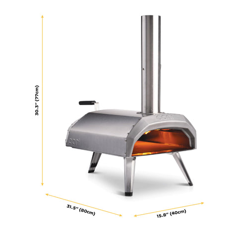 Close-up of the fuel tray and flame emphasizes efficient airflow for high heat.
