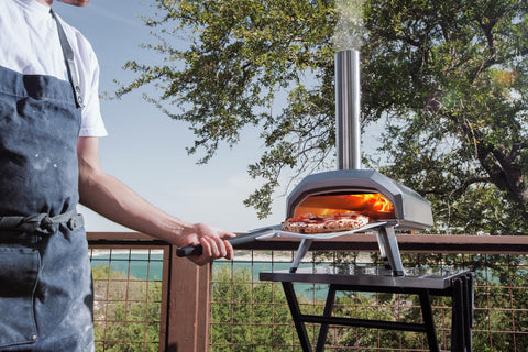12-inch pizza cooking in about 60 seconds for rapid service at gatherings.
