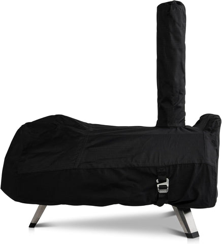 Durable material close-up on Ooni Karu cover highlights reinforced stitching