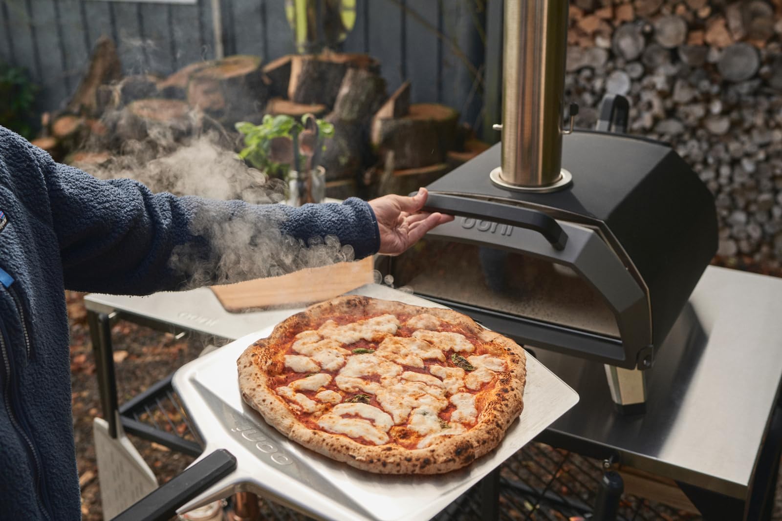 Portable gas setup suitable for backyard gatherings and camping.