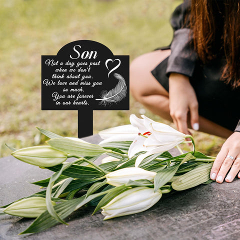 OOOCT garden memorial stake suitable for yard or cemetery displays