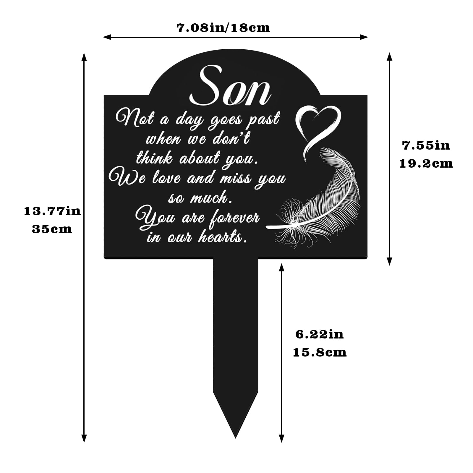 OOOCT weatherproof metal marker enduring sun and rain in a garden setting
