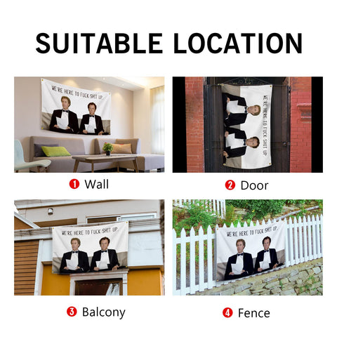 OOOYIY flag indoor outdoor decor ideal for dorm rooms and living spaces.