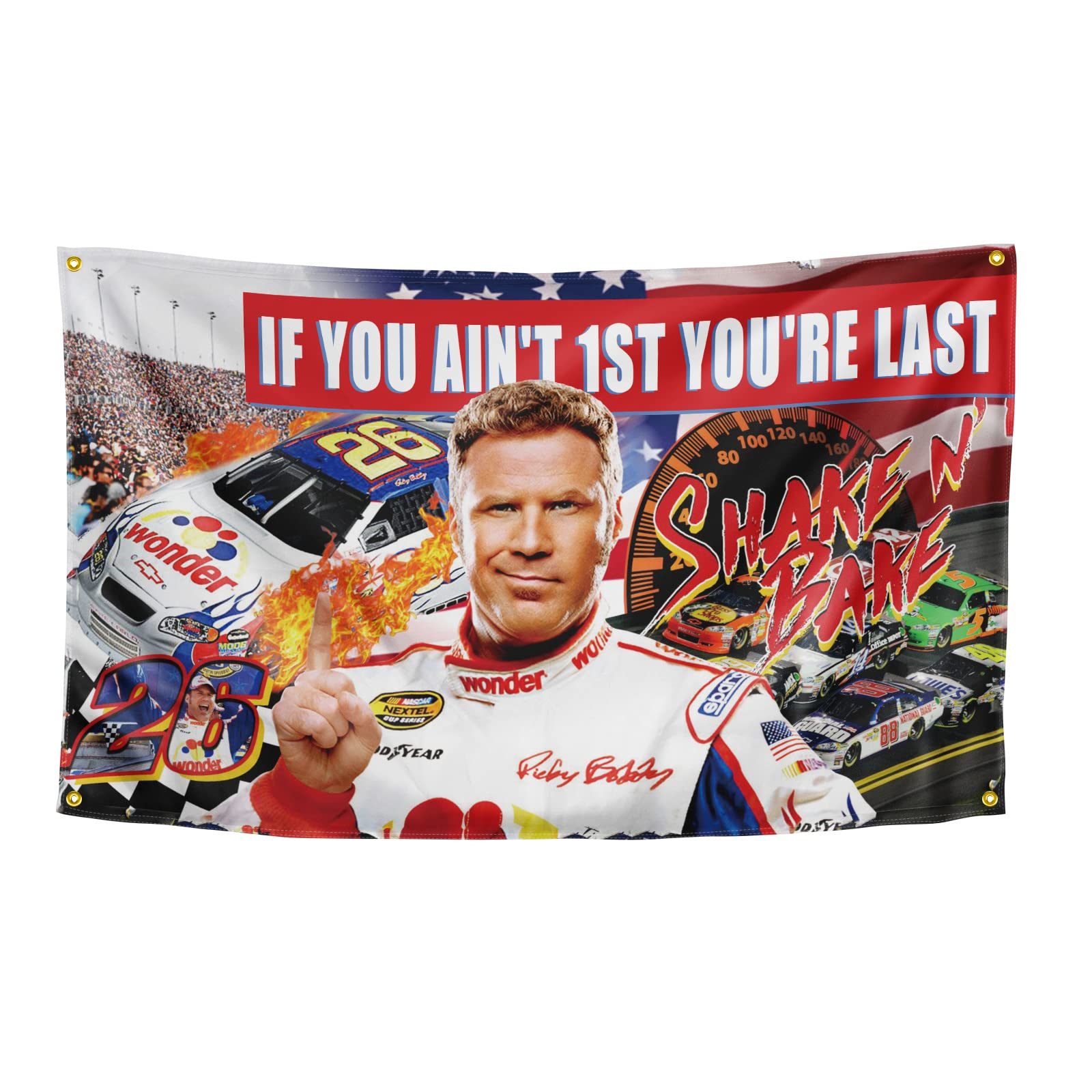 OOOYIY flag wall banner highlights bold slogan for dorm decor