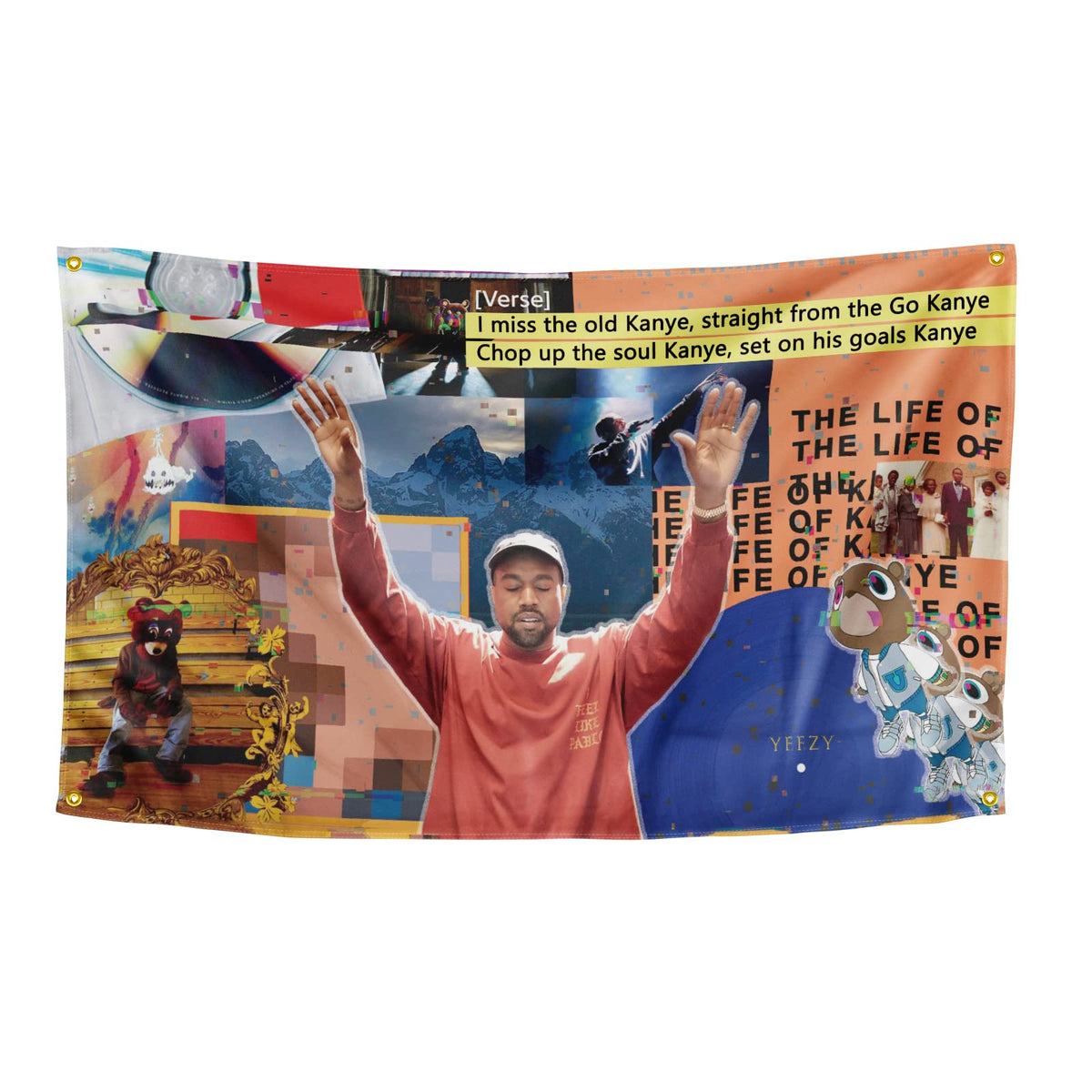 OOOYIY The Old Kanye flag 3x5 feet for durable dorm room display