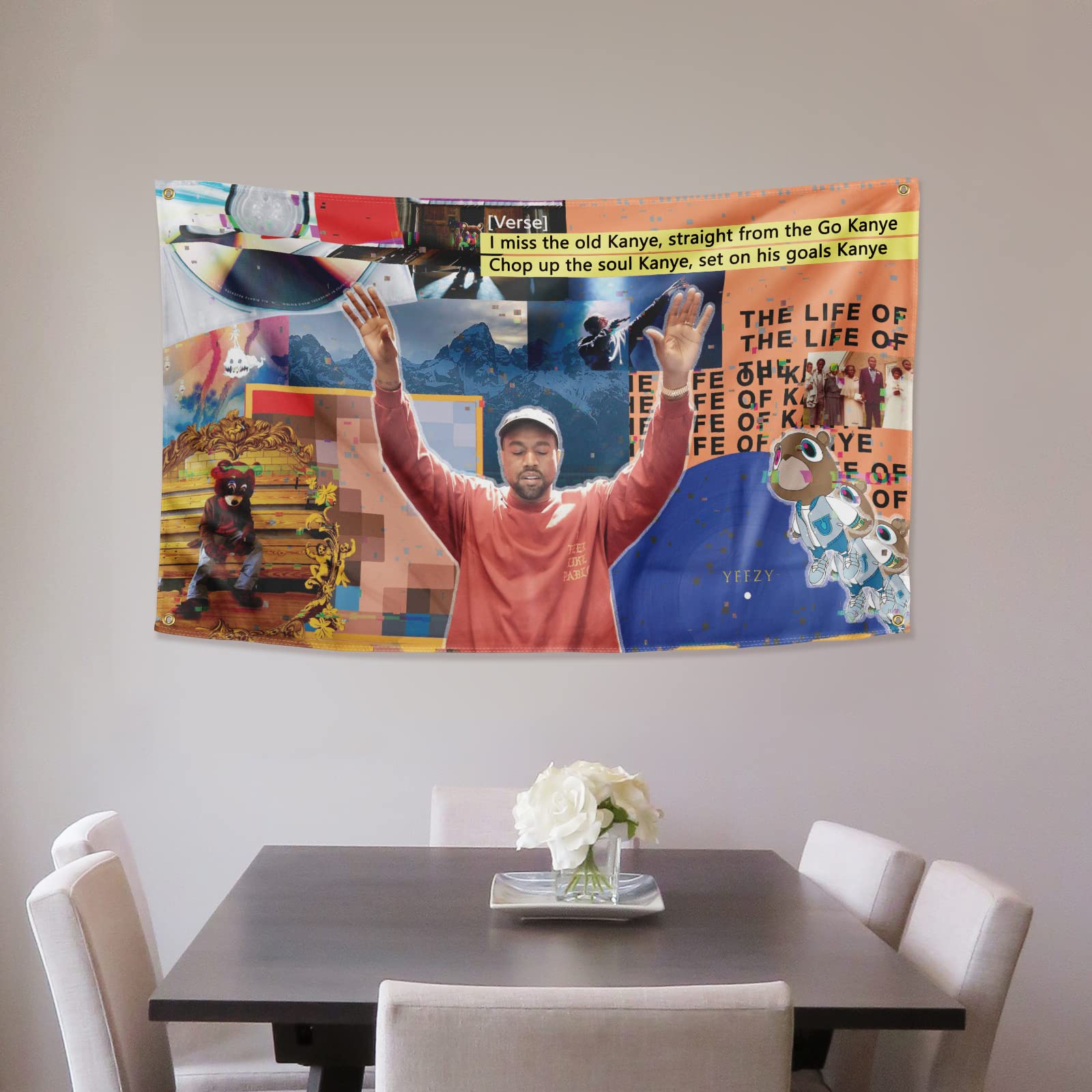 OOOYIY The Old Kanye flag suitable for bedroom or living room décor