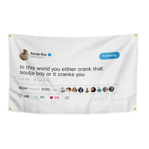 OOOYIY Soulja flag 3x5 poster for dorm decor and bold style