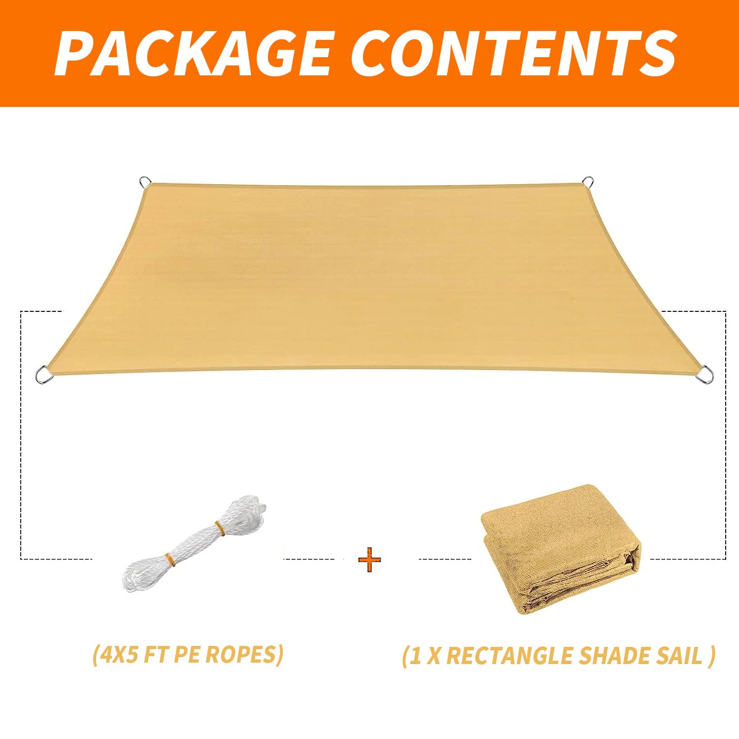OOTONAT sand-tone outdoor shade blends with landscape for a cohesive backyard look