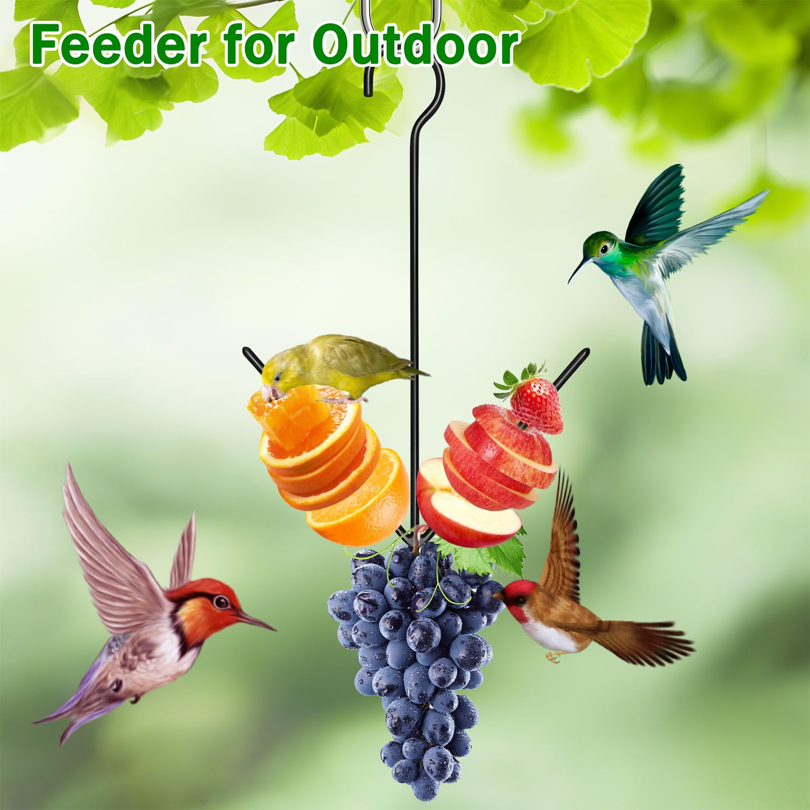 OOWDN Oriole Feeder with sturdy hook enables easy outdoor patio installation