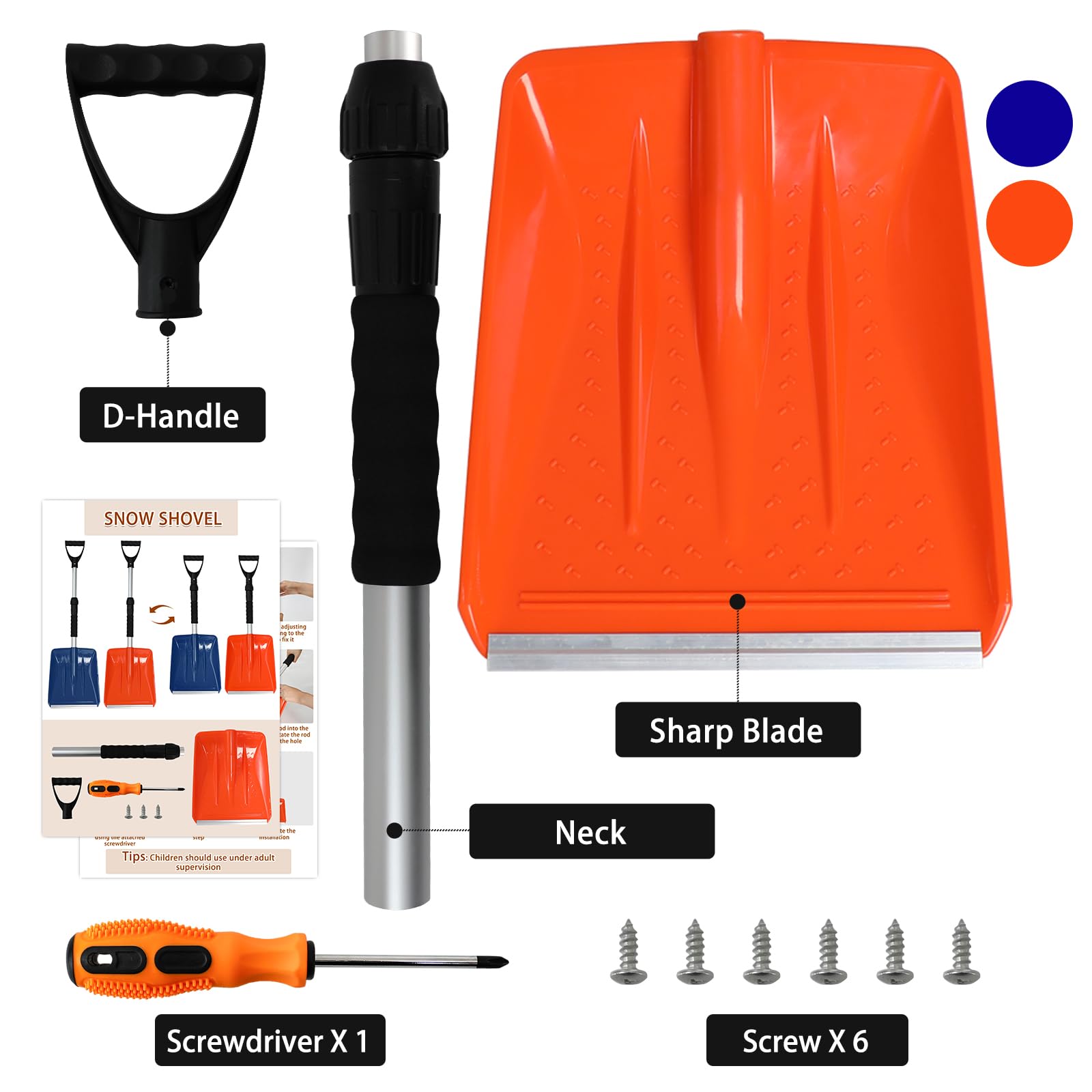 OPELETNNT large surface area shovel speeding up snow removal