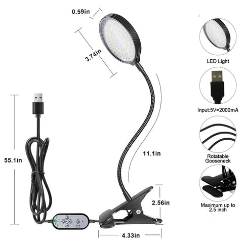OpenBeauty Grow Light five dimmable levels for different growth stages and efficiency
