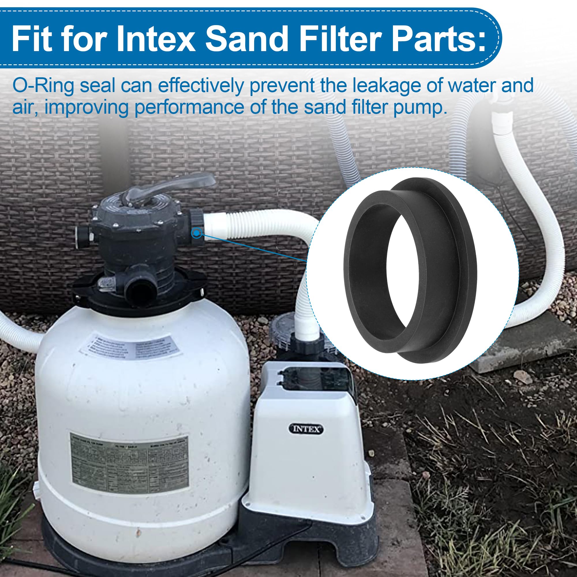 Ophjerg Intex sand filter gasket 11228 demonstrates reliable sealing