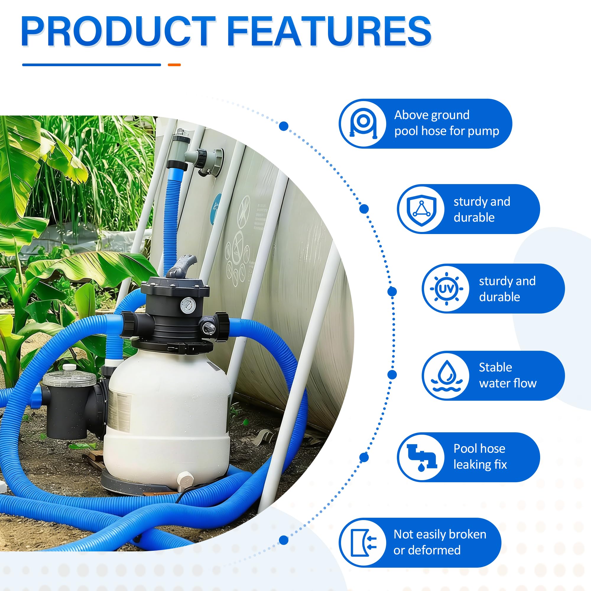 Ophjerg quick-install knob design hose simplifies setup without tools.