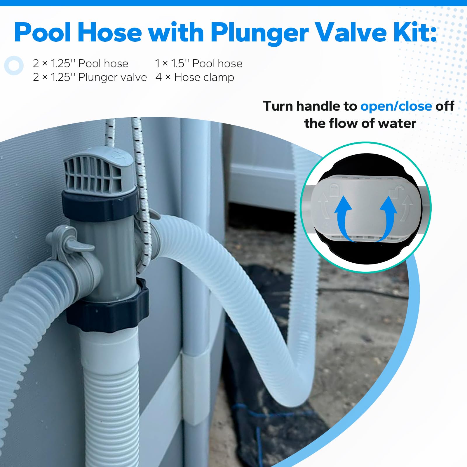 Ophjerg pool hose seals pack ensuring tight seals against chlorine exposure