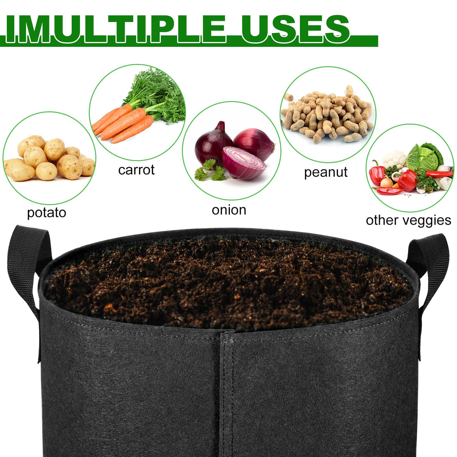 OPPOLIFE washable and reusable grow bag designed for long-term use.