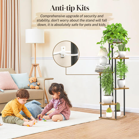 Oppro vertical planter rack maximizes narrow corners while keeping plants accessible.