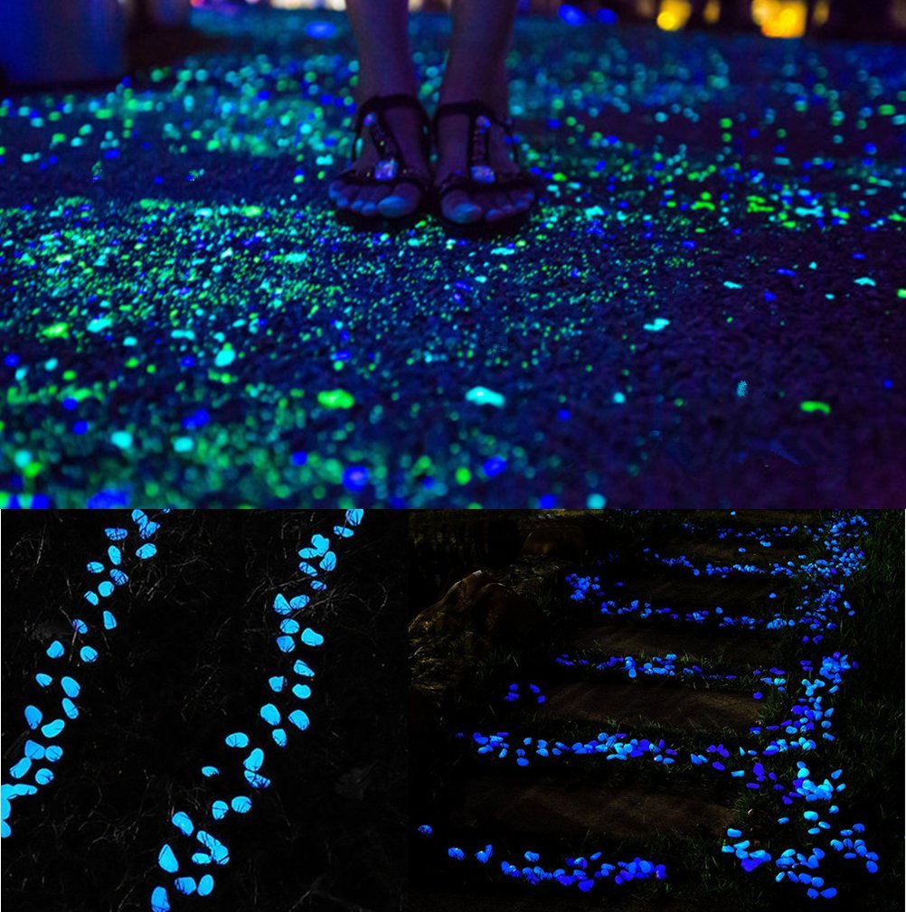 Opps glow pebbles blue-aquarium create subtle glow without electricity